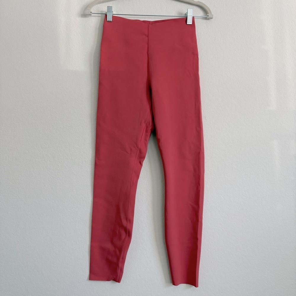 Lululemon Athletica Desert Red Glow Up High Rise Leggings 25” size 6